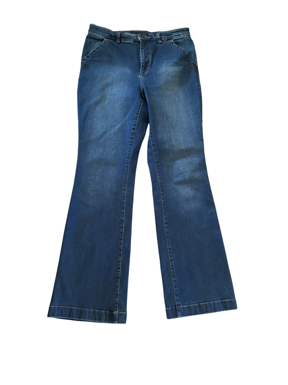 Duluth Trading Women's Asset Management High Rise Trouser Jeans 10X33 Stretch